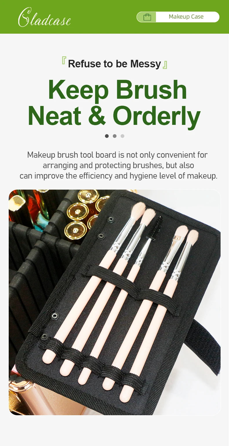 Large Capacity Makeup Case with LED Mirror Multiple Size Options Cosmetic Box LED Mirror Makeup Storage Box for Beauty Salons.