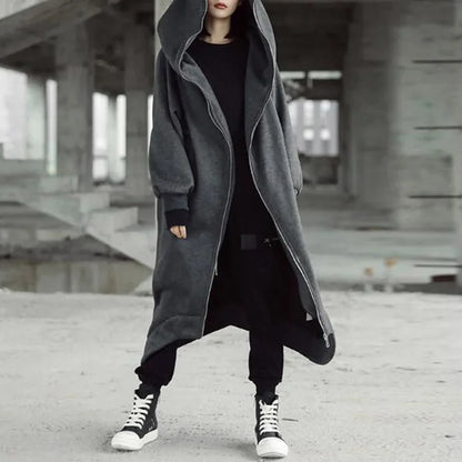 Women Long Sleeve Casual  Hooded Coats Winter Fleece Jackets Korean Sweatshirt Coat Loose Outwear Windbreakers M-5XL.