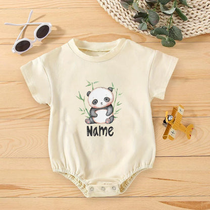 Personalisierter Regenbogen mit Namen Bubble Strampler Säugling Dschungel Geburtstag Party Kleidung Baby Übergroßer Body Niedlicher Wild One Overall.