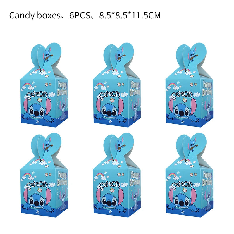 Stitch Party Supplies für Kinder Lilo und Stitch Geburtstag Party Dekorationen Luftballons Banner Tischdecke Hintergrund Geschirr