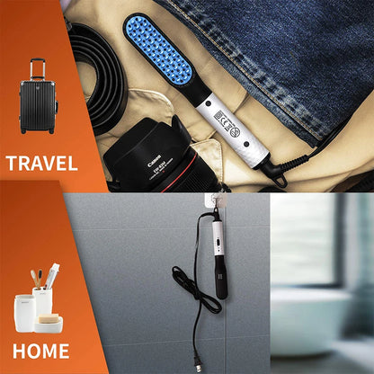 Multifunctional Quick Hair Beard Straightener Men's Hair Straightening Flat Iron Heated Hair Comb Electric Men Hair Beard Styler.