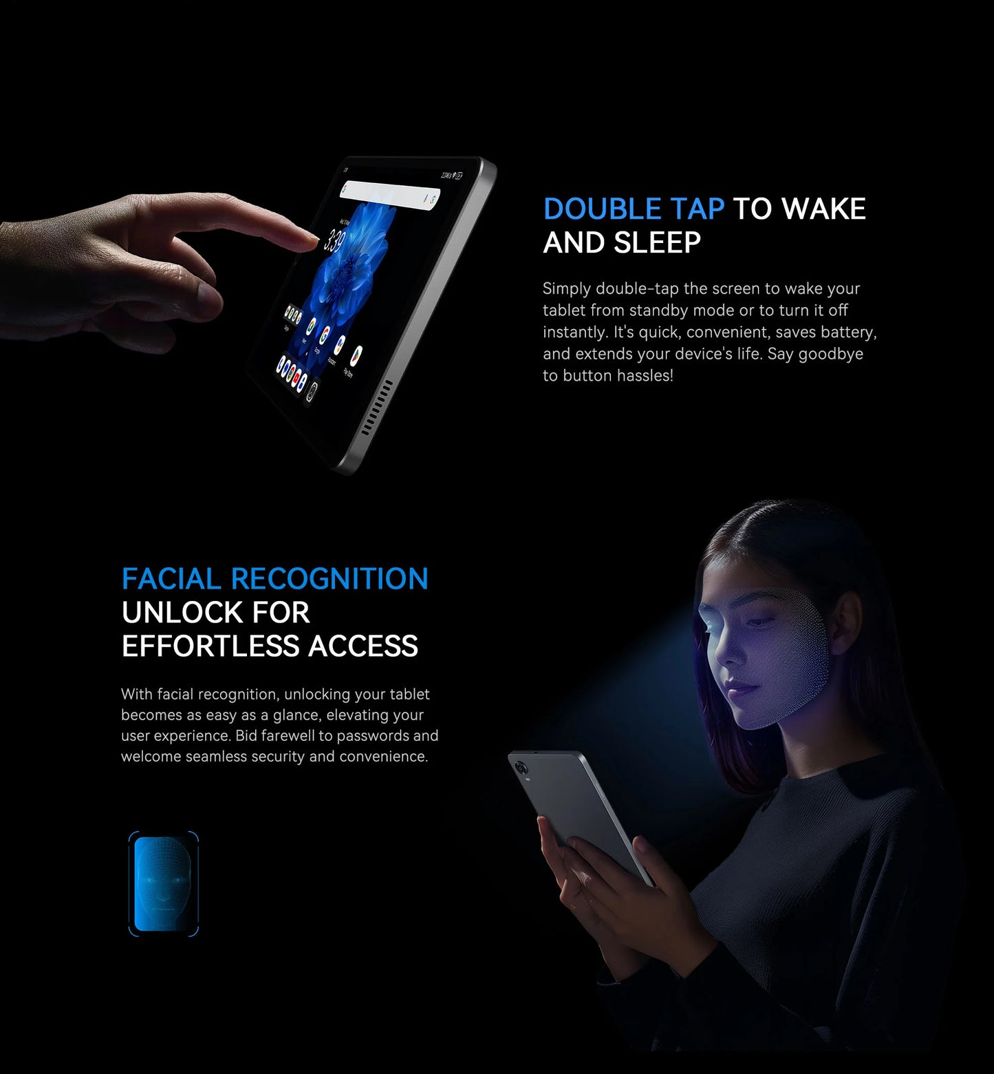 ALLDOCUBE iPlay60 Mini Pro Tablet 8.4" Display Helio G99 16GB(8GB+8GB Virtual)RAM 128/256GB ROM 4G LTE 6050mAh Android 14