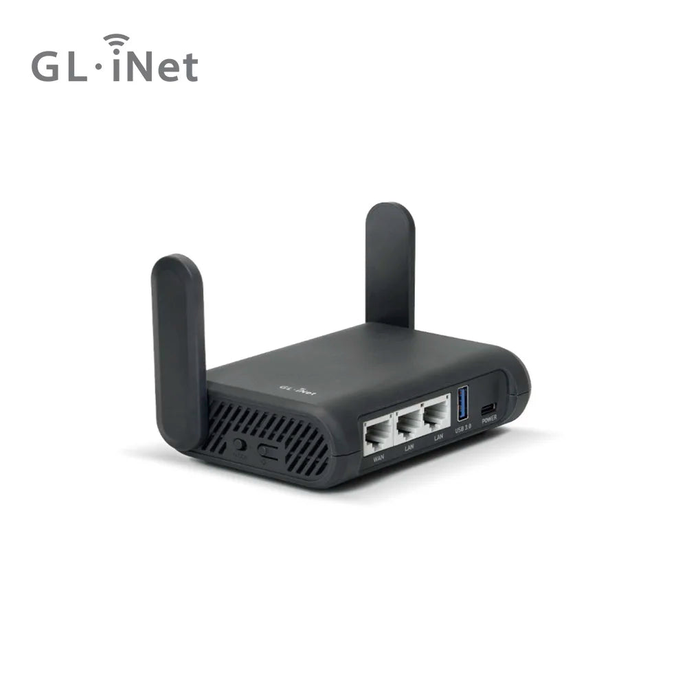 GL.iNet Slate Plus (GL-A1300) Travel Router - VPN Encryption, Dual-Band Wi-Fi, Easy Hotel/Captive Portal Setup.