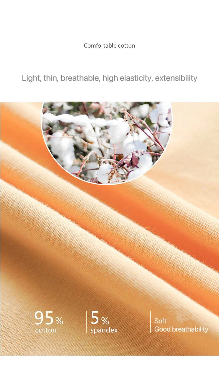 3pcs Cotton Women Panties Lady Plus Size Underwear Large Size High Waist Briefs Breathable Solid Color Female Lingerie