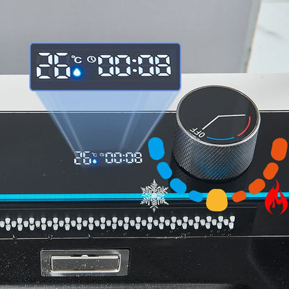 Küchenspüle aus Edelstahl 304 mit Digitalanzeige, Wasserfall-Wasserhahn, multifunktionales 75 x 45 cm großes Wal-Waschbecken mit einem Schlitz