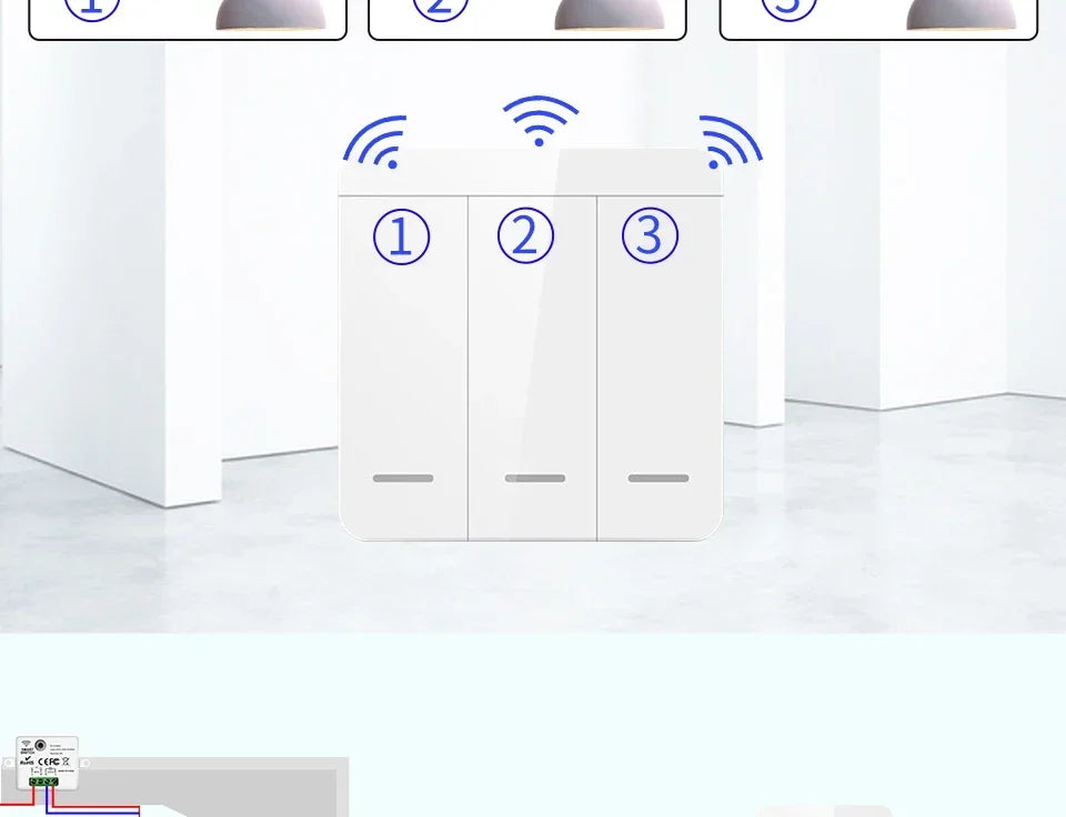 Drahtlose RF433MHz Fernbedienung Smart Switch 110V 220V 10A Relais Empfänger Wand Panel Schalter Led Lampe Fan EIN/AUS Licht Schalter.