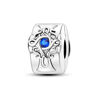 Silver Clasp 925 Sterling Silver CZ pave Clip Charms Daisy Beads Stopper Safety Chain fit Original Bangle Bracelet Jewelry Clip