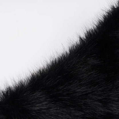 2025 Fall Winter Women Fashion Faux Fur Bodycon Mini Skirts All Matching Basic Casual Streetwear Bottoms Furry Skirt Clubwear.