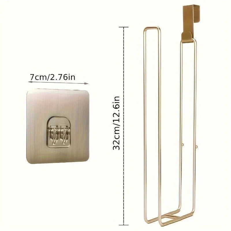 Toilettenpapierhalter für Badezimmer mit Aufbewahrung, extra 3 Rollen, Toilettenpapierhalter über dem Tank, Wandhalterung, kleiner Toiletten-Organizer