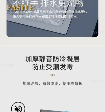 Whale Flying Rain Ultra Thick Kitchen Honeycomb Sink Stainless Steel Single Slot