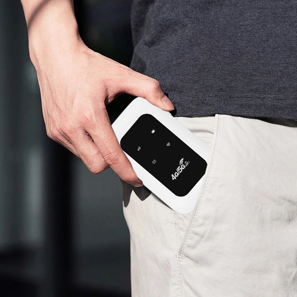 4G/5G Mobile WIFI Router 150Mbps 4G LTE Wireless Router 2200mA Portable MiFi Modem Mobile Pocket Wifi Hotspot with Sim Card Slot.