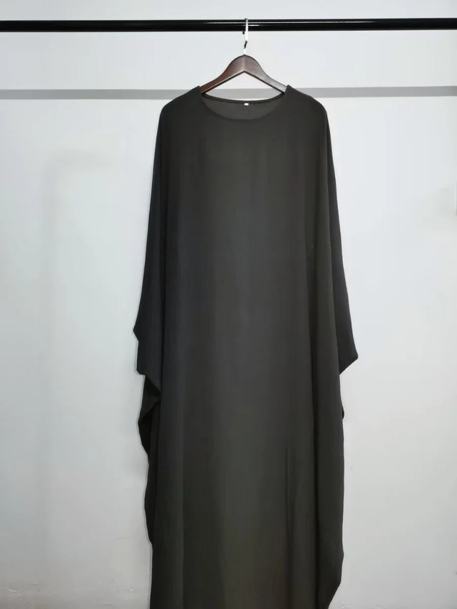 Muslim Women Arabic Dubai Abaya Plus size adjustable Waist Long Dress Modest Kaftan Robe Imitation Linen Femme Islam Clothing.