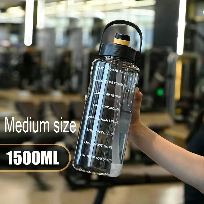 Super-large Capacity Water Cup  Student Outdoor Sports and Fitness  Shock-resistant and High-temperature Resistant Water Bottle.