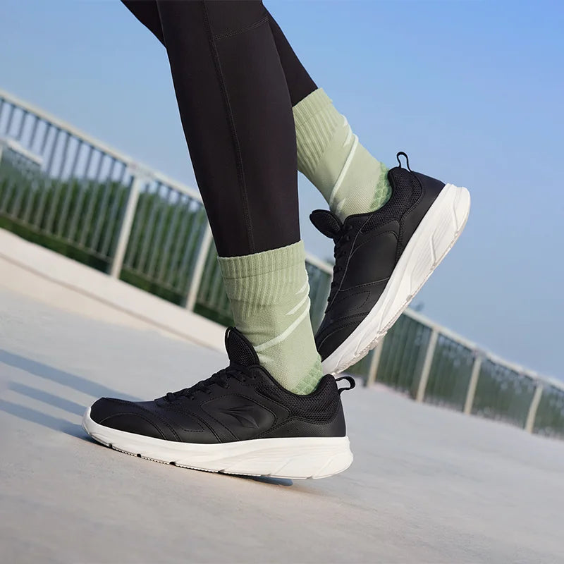 361 Degrees Men Running Shoes Lightweight Cushioning Leather Waterproof Casual Rebound Jogging Non-Slip Sneakers male 672432227.