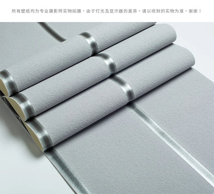 Hirschhaut Samt horizontal gestreifte Tapete Wohnzimmer Schlafzimmer gestreifte Film- und Fernsehwand 3D-Relief verdickte Tapete