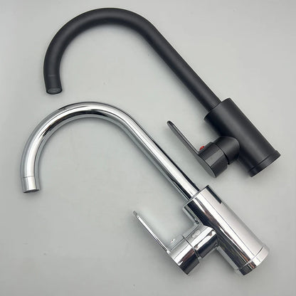 Kitchen Sink Faucet Wash basin Faucet Single Handle Stainless Steel Hot And Cold Mixer Water Tap Deck Mounted Bathroom Faucet