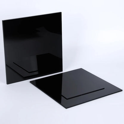 2mm 3mm 4mm 5mm Thick Acrylic Board Glossy Semi Transparent Black Organic Plastic Board Organic Glass Polymethyl Methacrylate