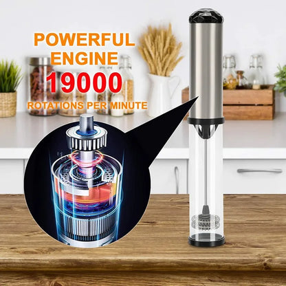 Electric Milk Frother Portable Handheld Mini Coffee Foamer Maker Kitchen Blender Egg Beater Cappuccino Cream Mix Whisk Tools.