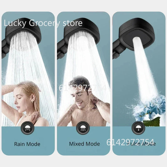 New High Pressure Shower Head 3 Modes Adjustable Filter Shower Head Set Smart Bathroom Shower Head Accessories Sprayer 2025