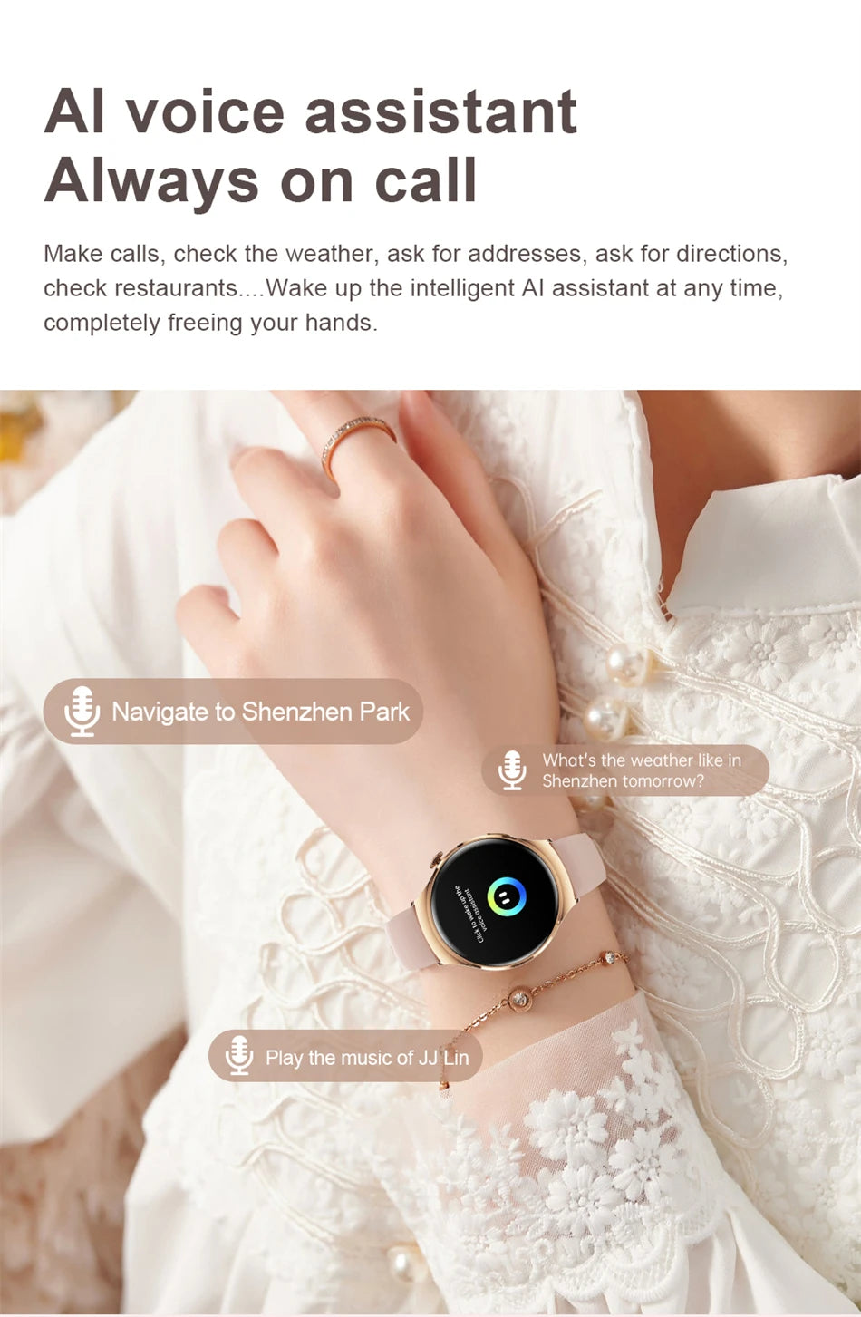 2025New GPS NFC Bluetooth Call Smartwatch Women Watch 4 mini Sports Track Heart Rate Oximetry Monitoring Health Smartwatch Woman
