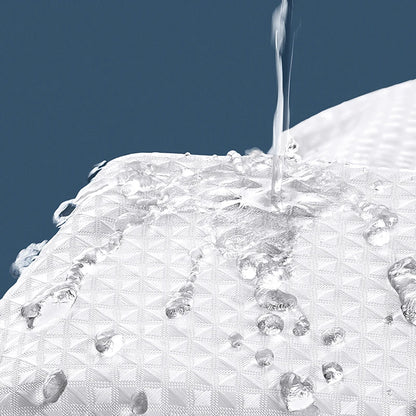 Verdickter, einfarbiger Waffel-Duschvorhang, porenfrei, doppelseitig, wasserdicht und schimmelförmig, geeignet für Toilette und Badezimmer