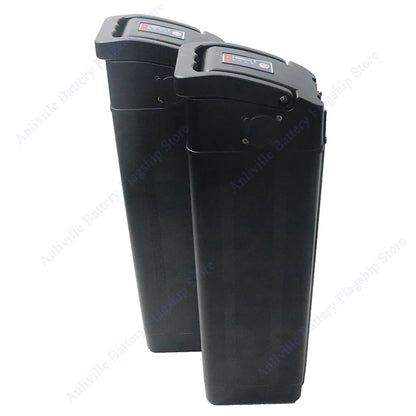 Silver Fish 36V/48V/52V/60V 10Ah 12Ah 15Ah 20A removable Lithium battery pack built-in BMS For 250W-1800W Folding E-two wheeler