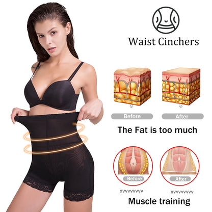 High Waisted Shaper Waist Trainer Butt Lifter with Padded Control Panties Slimming Underwear Tummy Shapers Corset Shapewear