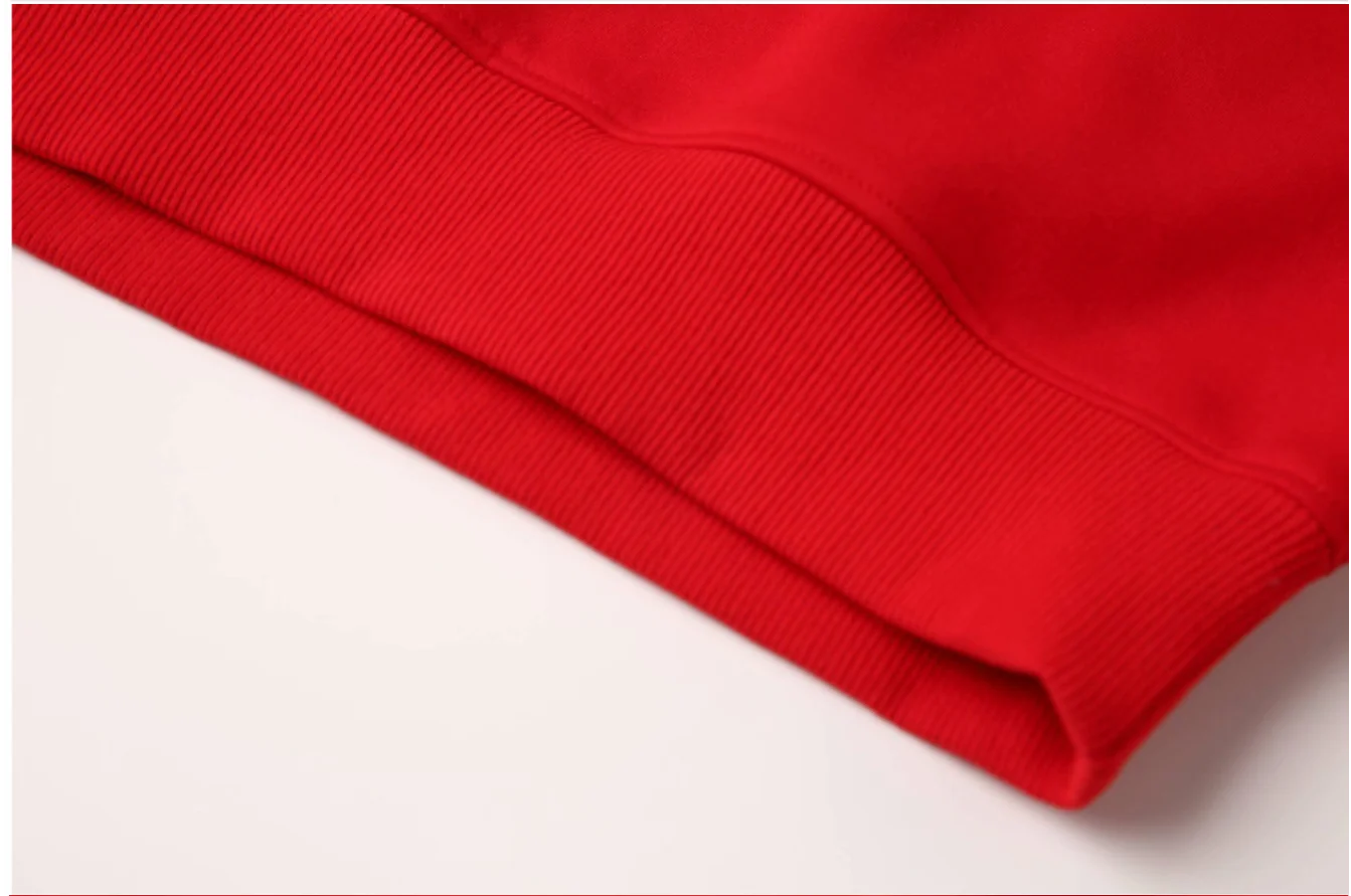 Men's Casual Pullover Custom Printed Embroidery Company Logo Clothing Fashion Winter Warm Sweater Solid Color Sweatshirt 4xl.