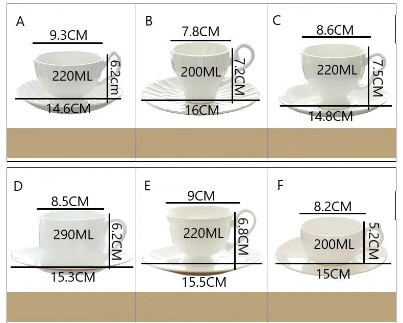 Plain white quality bone china tea cups set, ceramic coffee cup, japanese coffee cup, porcelain turkish coffee cups, originales.