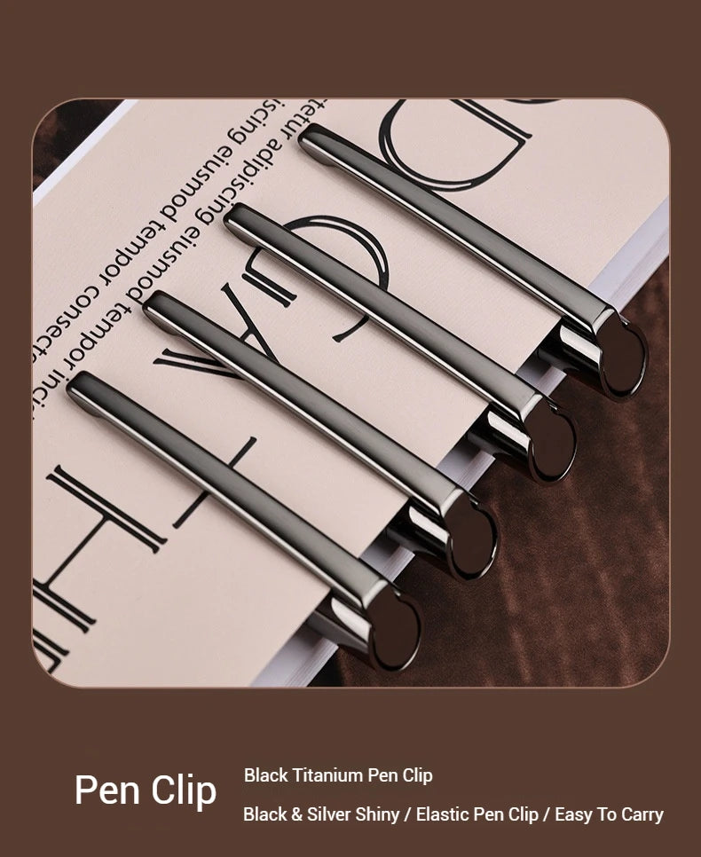 Luxuriöser Kugelschreiber aus Holz und Metall, mittlere Spitze, für Geschäftsbüros, Schule, Büromaterial.