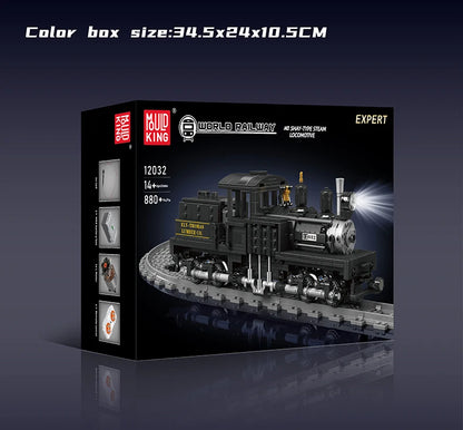 Mould King 12032 Technical Train Toys The RC&RC Shay-Type Steam Locomotive Building Block Assembly Car Brick Kids Christmas Gift.