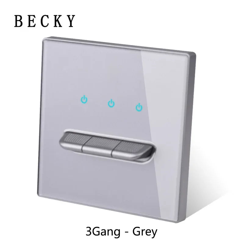 Glasscheibe Wand schalter LED europäische 16a Steckdose Retro Kippschalter eu uk Standard 2-Wege-Buchse 1-4gang USB Home Dekoration