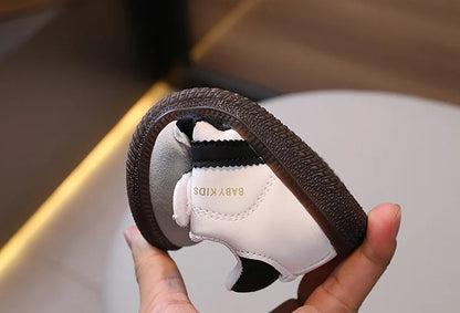 Spring Sport Shoes For Children PU Leather Ergonomics Kids Sneakers Soft-soled Children's Sneakers Boy's Girl's Tennis Shoes.