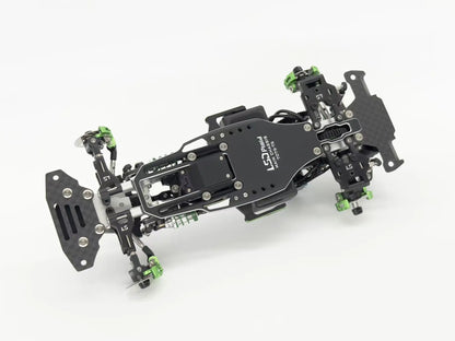 LSD Plaid RC Mini Car 1/24 RC Drift Mosquito Car  Frame KIT Lightweight Electric Remote Control Drift Model Toy Holiday Gift