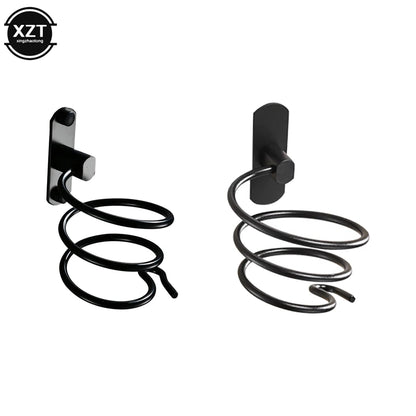Bad Haartrockner Halter Wand Organizer Spirale Ständer Halter Rack Aluminium Badezimmer Regal Lagerung Zubehör Wand Regal