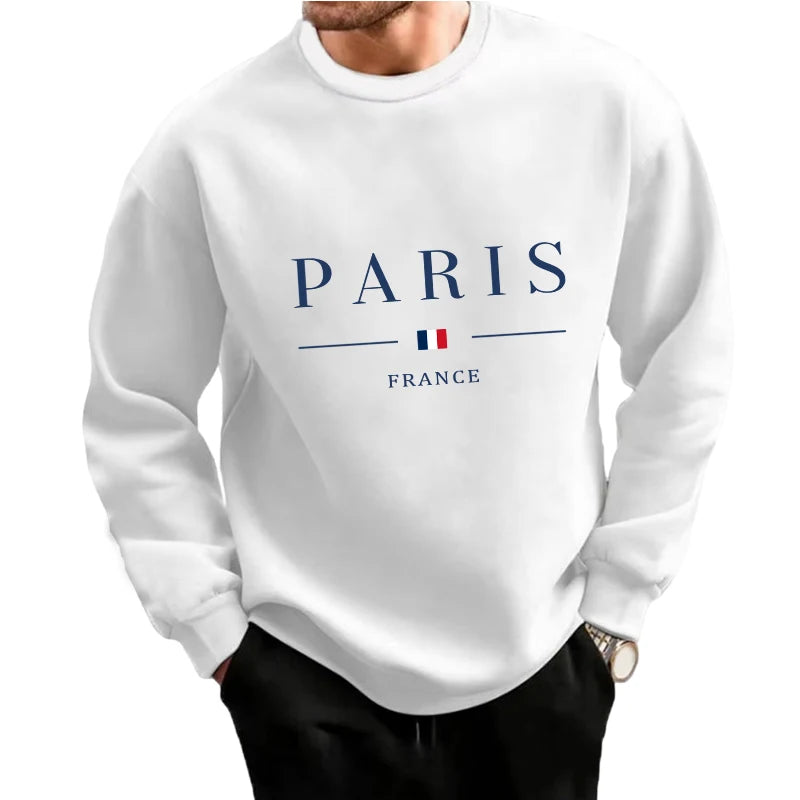 Mens Tracksuit Letter Print Single Piece O Neck Sweatshirt Sweatpants Daily Casual Office Man Clothing Sports Jogging Streetwear.