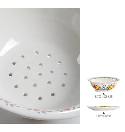 Creative Pumpkin Rabbit Pattern Tableware Garden Style Ceramic Plate Home Cute Dinner Plate Salad Bowl Kitchen Accessories.