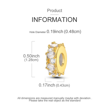 Gold Series DIY Charms Bead Original 925 Sterling Silver Inlaid Zirconium Sun Leopard Pendants Fit Bracelet Jewelry Gift Marking