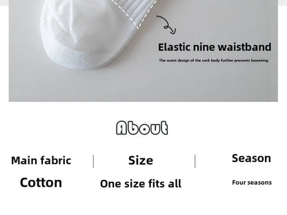 4 Pairs of Men's and Women's Cotton Socks, Four Seasons Anti-odor Running, Sports Sweat-absorbing Embroidery Cotton Socks.