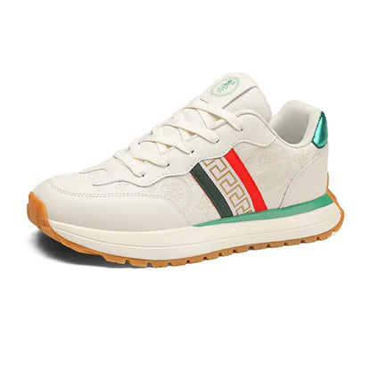 Genuine Leather Casual Shoes Men Designer Luxury Women Tennis Chunky Sneakers Muffin Sport Shoes Man Male Board Footwear