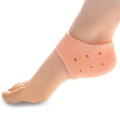 Gel Heel Protector for Heel Pain Relief Plantar Fasciitis Dry Cracked Bone Spur Heels Cushion Pads Moisturizing Foot Sleeves.