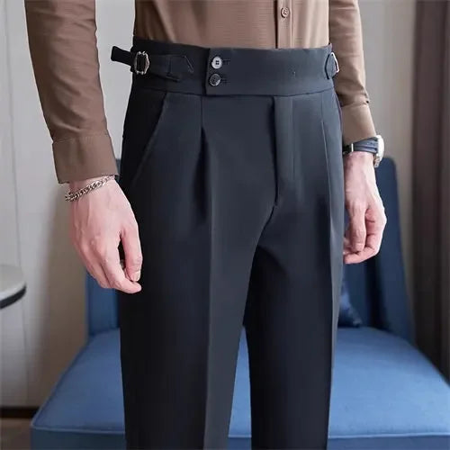 Navy Men's Suit Pants, White Black Trousers, Gray Khaki Pantalones Hombre Fashion Slim Male Pant, 28 29 30 31 32 33 34 36