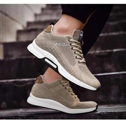 Männer Turnschuhe Aufzug Schuhe Versteckte Heels Atmungsaktive Erhöhung Schuhe für Männer Erhöhen Einlegesohle 6CM Sport Casual Höhe Schuhe.