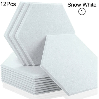 Hexagon 12 Pcs Sound Absorbing Panels Acoustic Wall Absorcion For Home Recording Studio Acoustic Insulator Door Sealing Strip