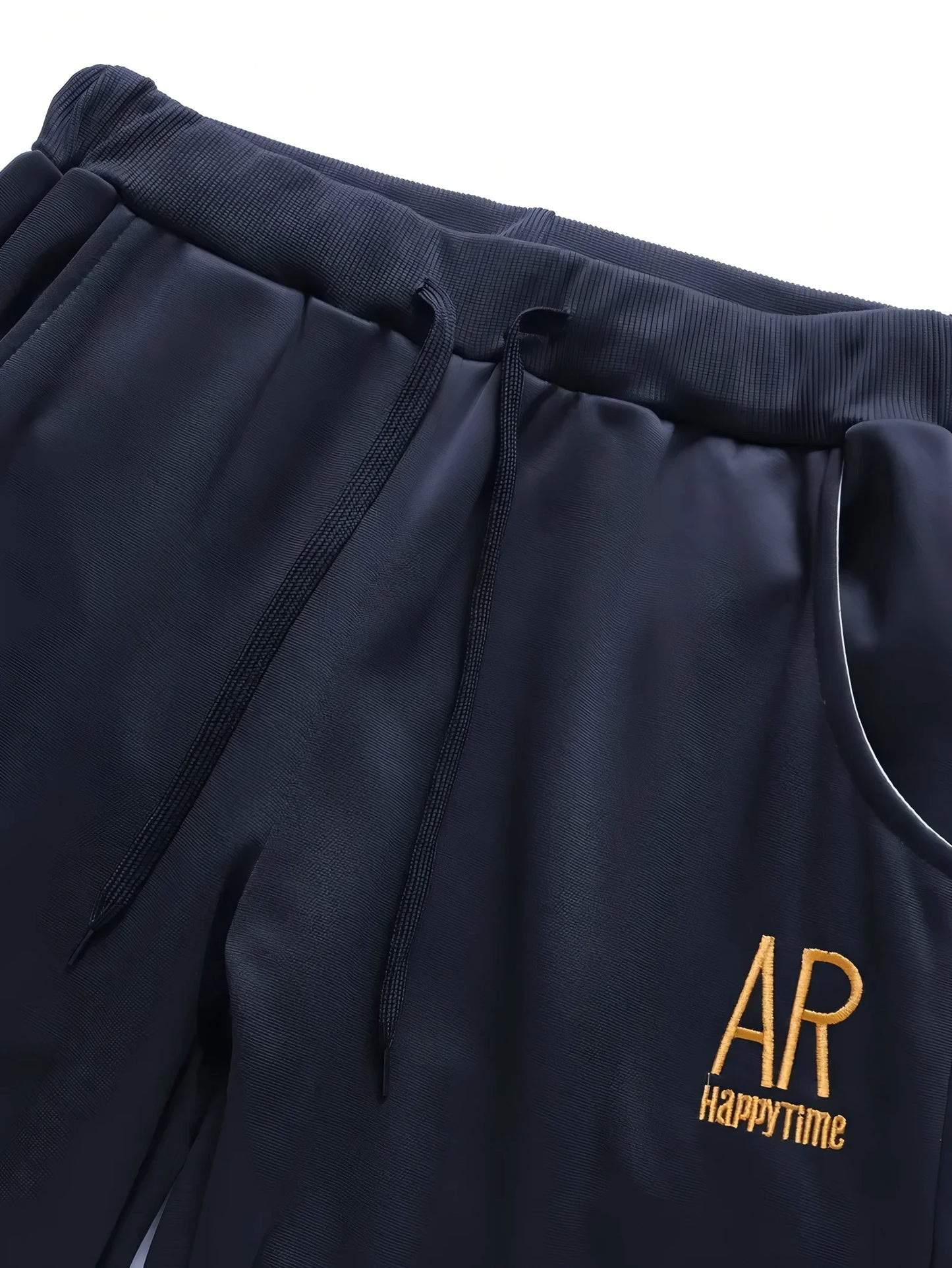 Autumn and winter men's set zipper Stand-up collar sportswear set suitable for fitness running exercise 2 pieces set.