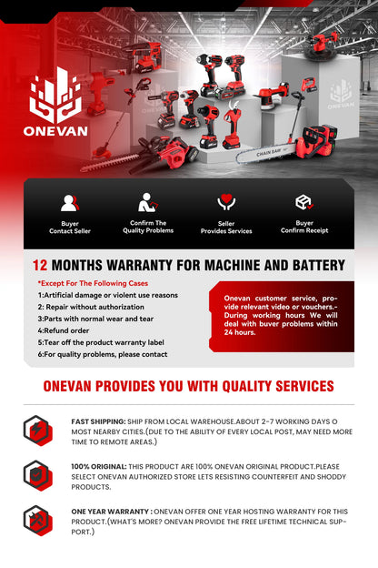 ONEVAN 2800N.M Bürstenloser elektrischer Schlagschrauber 1/2 Zoll Akku-Drehmomentschlüssel Schraubendreher Elektrowerkzeug für Makita 18V Batterie Pin