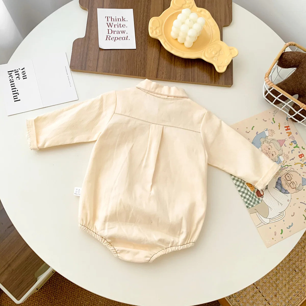 Neugeborenen Baby Prinz Sommer volle Hülse Fliege Gentleman Stil Outfits Infant Kinder Overalls Baumwolle Kleidung Mode Bodys