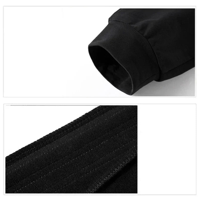 Mens Tracksuit Printing Zipper Hooded Sweatshirt+Slim Sweatpants Set Simplicity Casual Jogging Clothing Fashion Jacket Coat Suit.