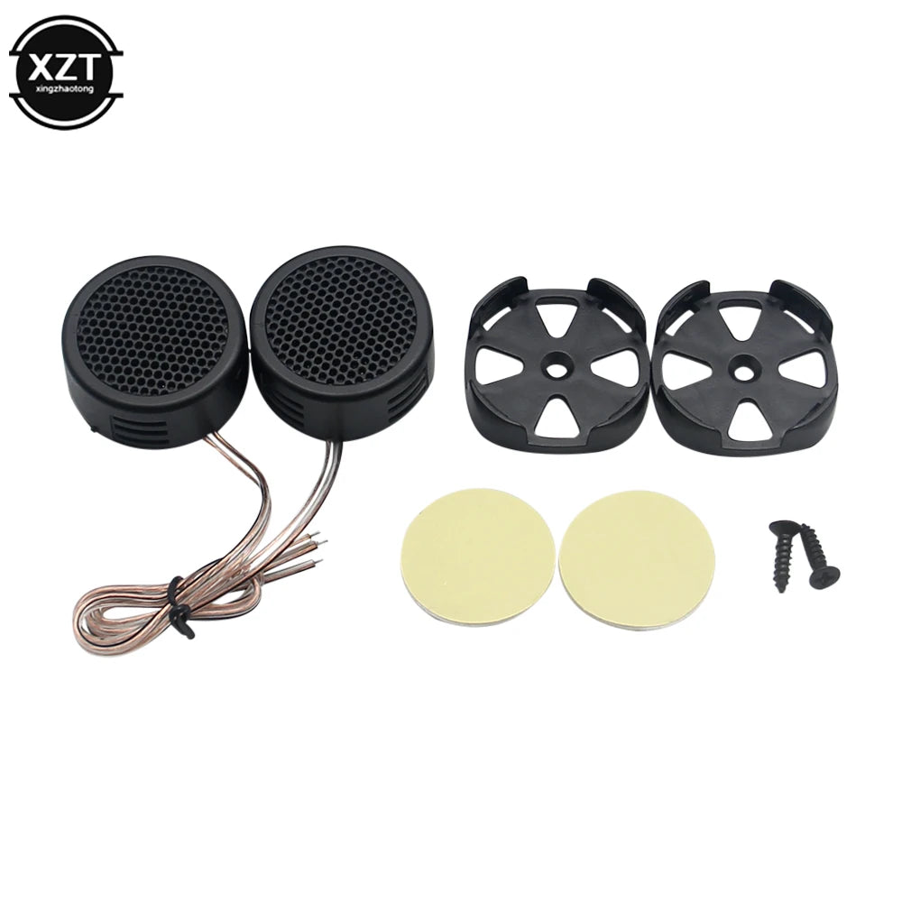 500W Loud Speaker 1Pair Universal High Efficiency Mini Dome Tweeter Loudspeaker Super Power Audio Sound for car.