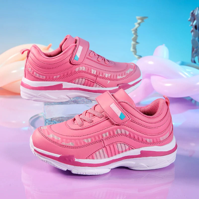 Cute Children Sneaker Girls Shoes Luxury Leather Lightweight Kids Casual Shoes Running Sports School Tennis Sneaker for Girl.